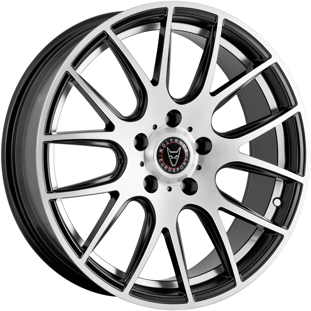 Wolfrace Eurosport Munich Gloss Black Polished Alloy Wheel