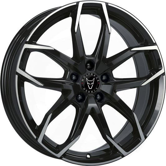 Wolfrace Eurosport TUV Lucca Diamond Black Front Polished Alloy Wheel