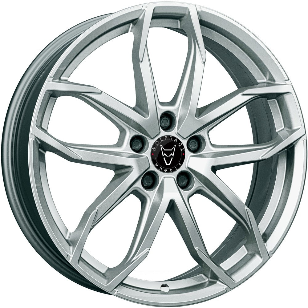 Wolfrace Eurosport TUV Lucca Polar Silver Alloy Wheel