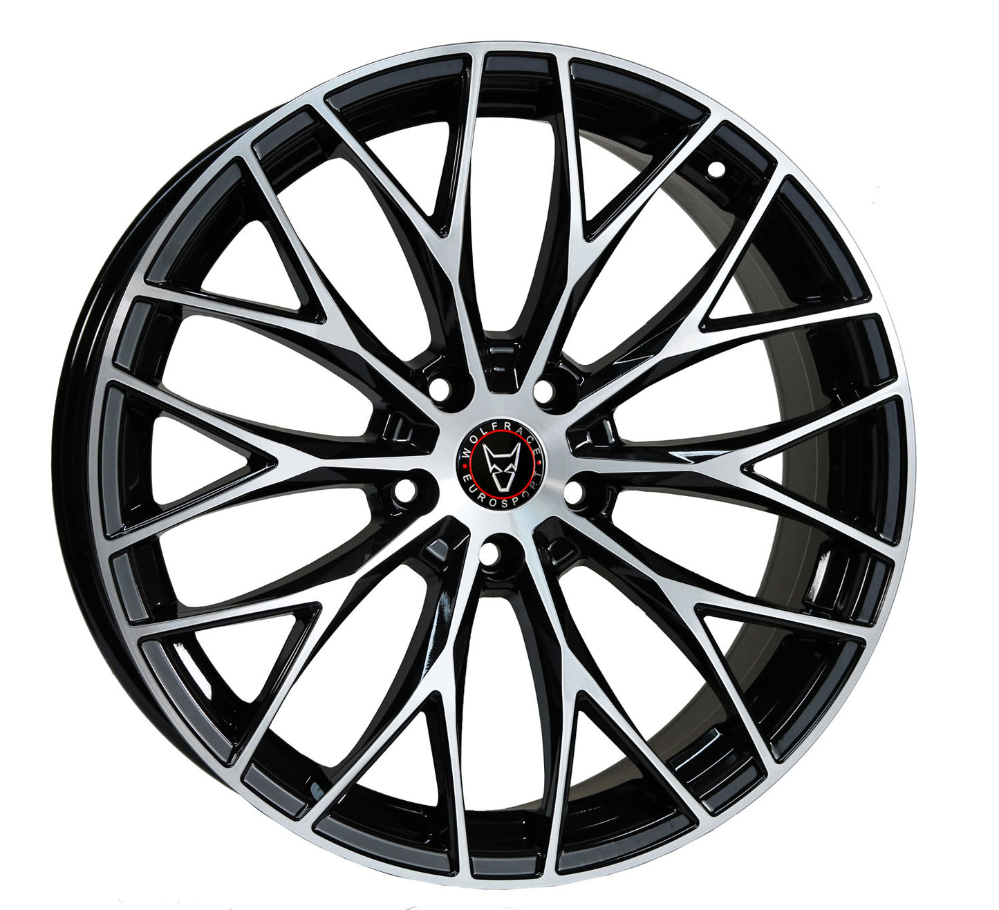 Wolfrace Eurosport Wolfsburg X Gloss Black Polished Alloy Wheel