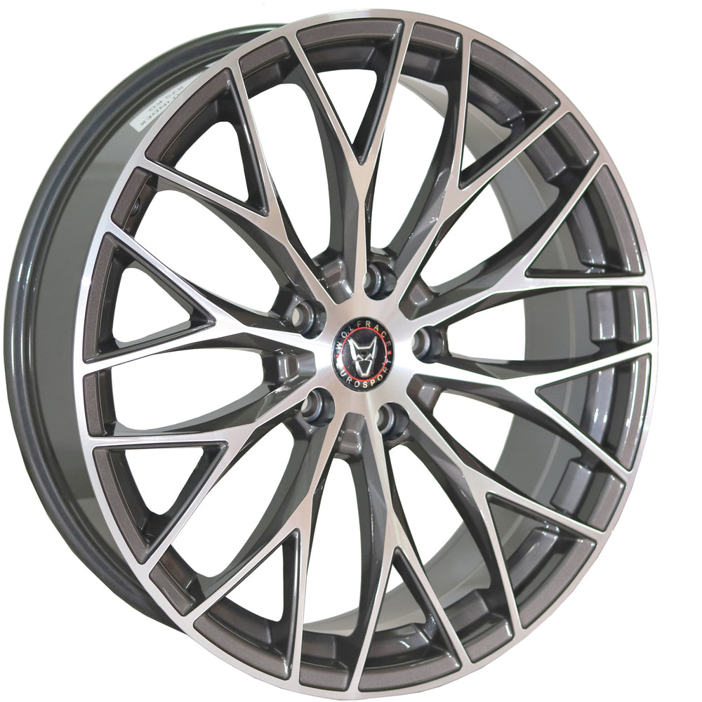 Wolfrace Eurosport Wolfsburg Gunmetal Polished Alloy Wheel